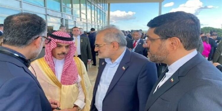 نائب الرئيس الإيراني يلتقـــي وزير الخارجية السعودي في البرازيل