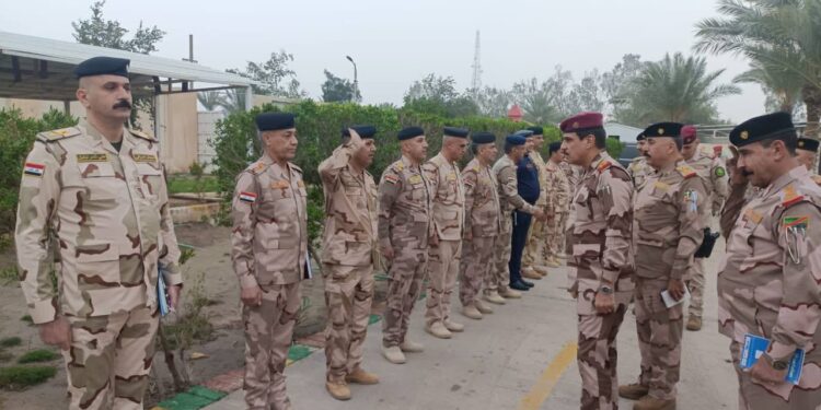 وفد أمني برئاسة يارالله يتفقد قاطع قيادة عمليات الأنبار