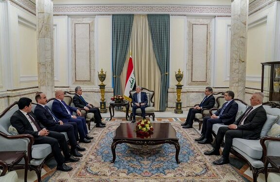 الرئيس العراقي يستقبل وفد من إقليم كردستان