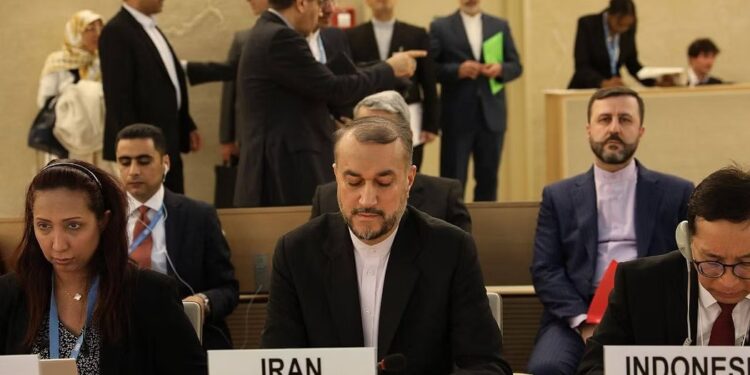 انسحاب ممثلو المجلس الأوروبي في جنيف خلال كلمة وزير الخارجية الإيراني