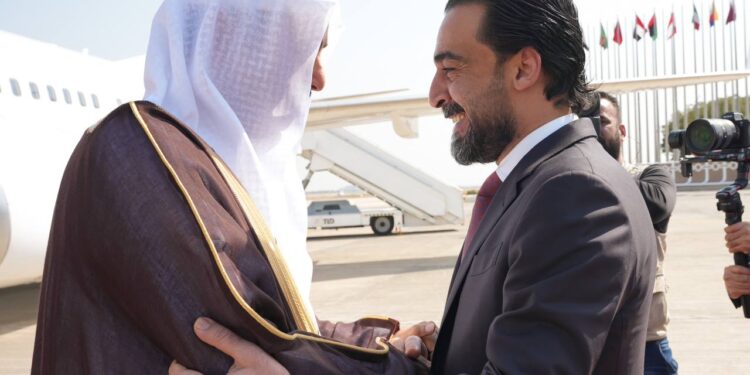 الحلبوسي يستقبل رئيس المجلس الوطني الاتحادي الإماراتي