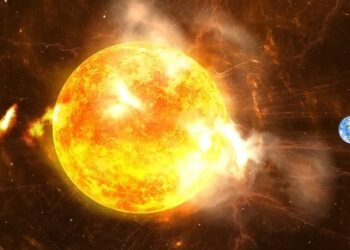 الأرض على موعد مع عاصفة شمسية  ” التوهج الشمسي”