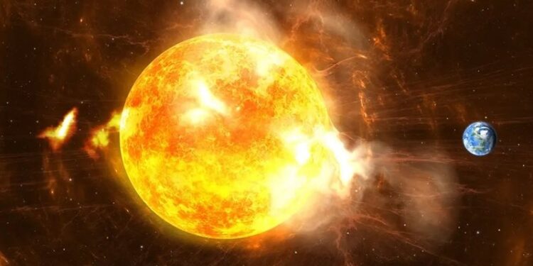 الأرض على موعد مع عاصفة شمسية  ” التوهج الشمسي”