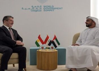 مسرور بارزاني يلتقي نائب رئيس الوزراء الاماراتي