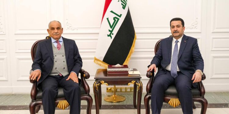 السوداني يستقبل صالح المطلك