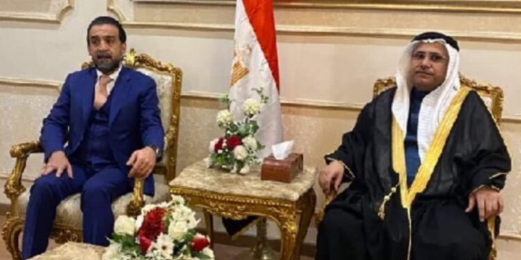 اجتماع بين الحلبوسي ورئيس البرلمان العربي
