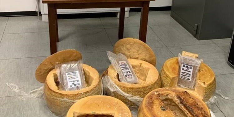 تجار المخدرات يستخدمون “الجبنة” لنقــل الكوكايين في إيطاليا