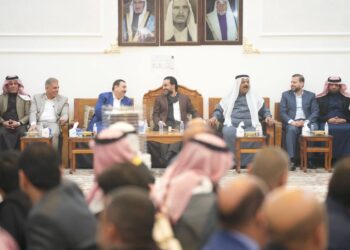 الحلبوسي ومحافظ الأنبار في مضيف الشيخ القبلي عادل مخيبر