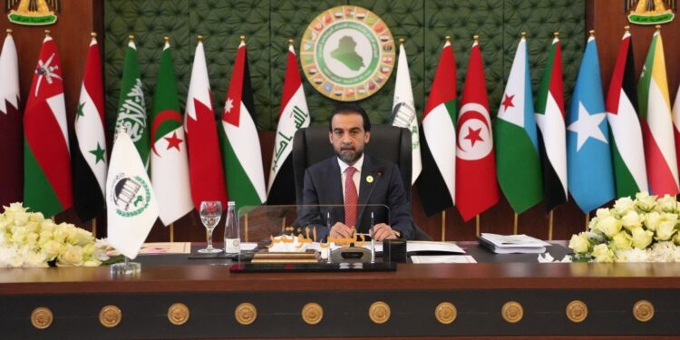 كلمة الحلبوسي في مؤتمر الاتحاد البرلماني العربي بالعاصمة بغداد