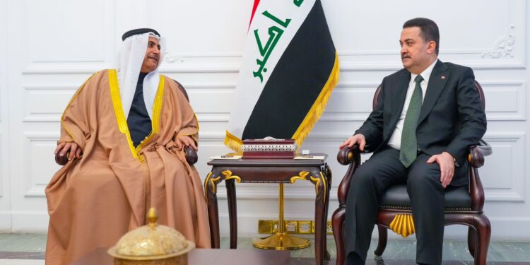 السوداني يستقبل رئيس البرلمان العربي