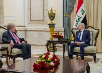 تفاصيل اجتماع رئيس الجمهورية وأمين عام الأمم المتحدة الذي يزور بغداد