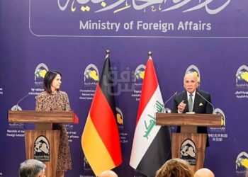 تفاصيل المؤتمر الصحفي لفؤاد حسين ونظيرته الالمانية