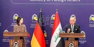تفاصيل المؤتمر الصحفي لفؤاد حسين ونظيرته الالمانية