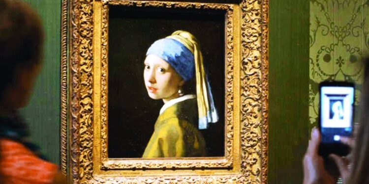 لوحة فنية لفتاة مطورة بالذكاء الاصطناعي