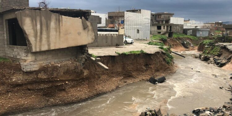 بالصور.. اضرار السيول في السليمانية