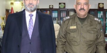 وكيل وزارة الثقافة والسياحة و الاثار يلتقي مدير عام الدفاع المدني