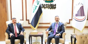 وزير التخطيط يستقبل وزير الداخلية
