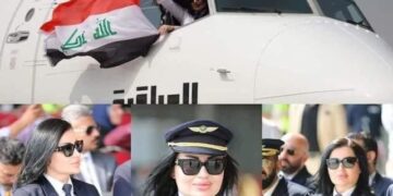 الكابتن “رزين محمد ” تشارك في قيادة طائرات اسطول الناقل الوطني