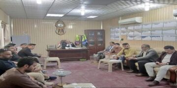 هيئة الاعلام والاتصالات في النجف تناقش إمكانية نصب ابراج اتصالات لا سلكية في طريق الحج البري