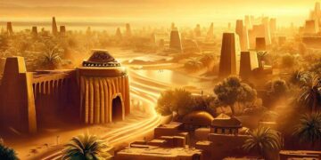 صور لـمدينة بابل مرسومة بالذكاء الاصطناعي