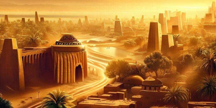 صور لـمدينة بابل مرسومة بالذكاء الاصطناعي