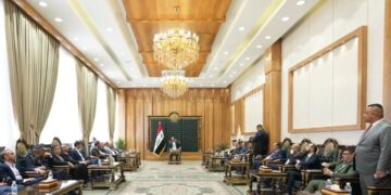 الحلبوسي يصل إلى مبنى محافظة كربلاء