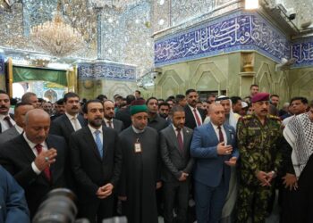 الحلبوسي يؤدي زيارة ضريحي الإمامين الحسين والعباس (عليهما السلام)