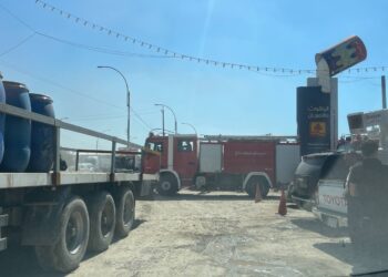 إخماد حريق كبير في معمل جنوبي بغداد