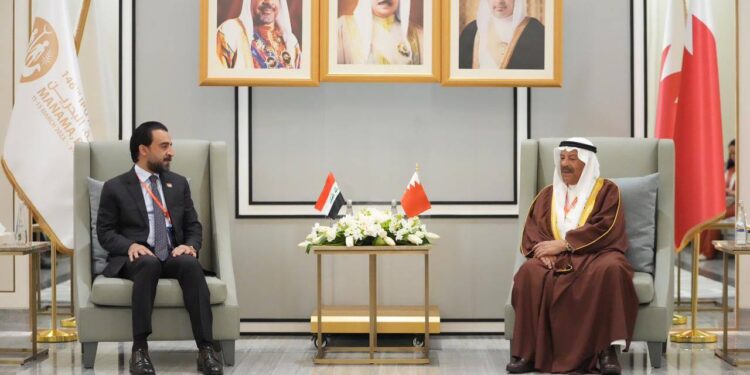رئيس مجلس النواب يلتقي رئيس مجلس الشورى البحريني