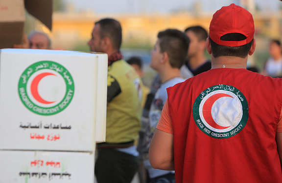 إرسال 350 طنا من المساعدات إلى سوريا