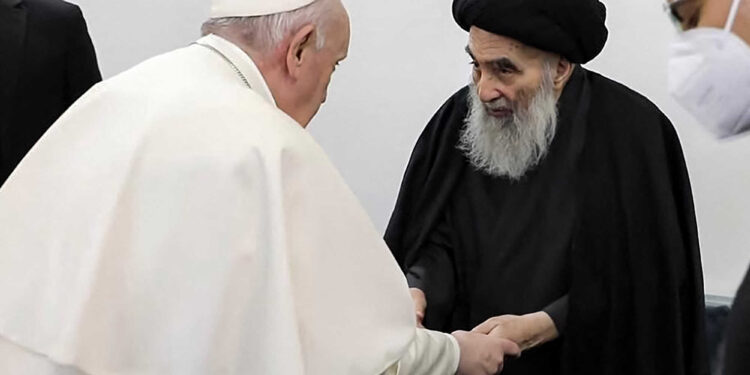 رسالة البابا فرنسيس إلى سماحة السيد السيستاني