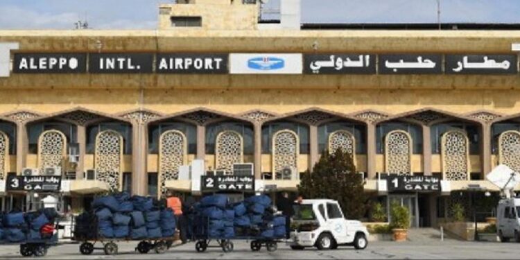 تعرض مطار حلب لقصف إسرائيلي