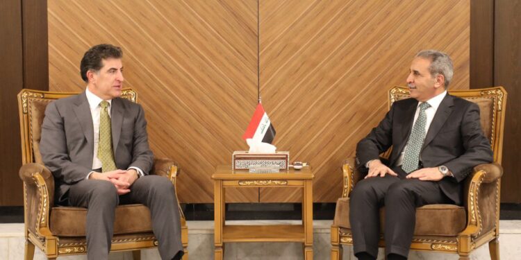 فائق زيدان يستقبـــل نيجرفان بارزاني