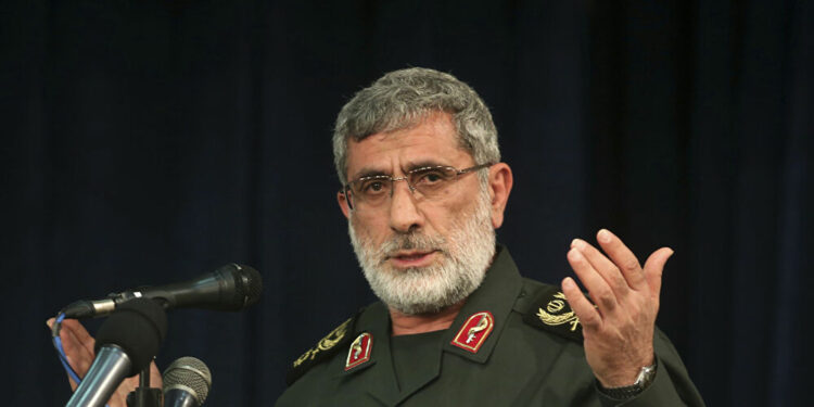 قاآني “يحشّـــد الفصائل المسلحة” في الشرق الأوسط ضد اسرائيل