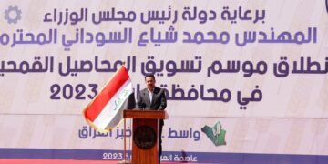السوداني يعلن عن انطلاق موسم تسويق محصولي الحنطة والشعير في واسط