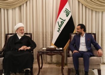 الحلبوسي يستقبل رئيس المجلس الأعلى همام حمودي