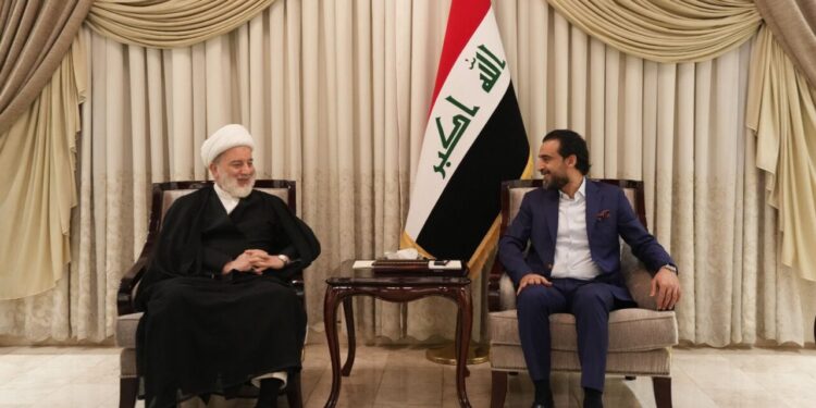 الحلبوسي يستقبل رئيس المجلس الأعلى همام حمودي