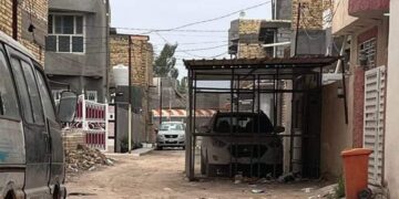 بالصور اغـــلاق مبنى فندق ايل للسقوط قرب ضريح الإمام العباس (عليه السلام)