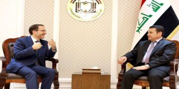 الأعرجي يستقبل السفير البريطاني