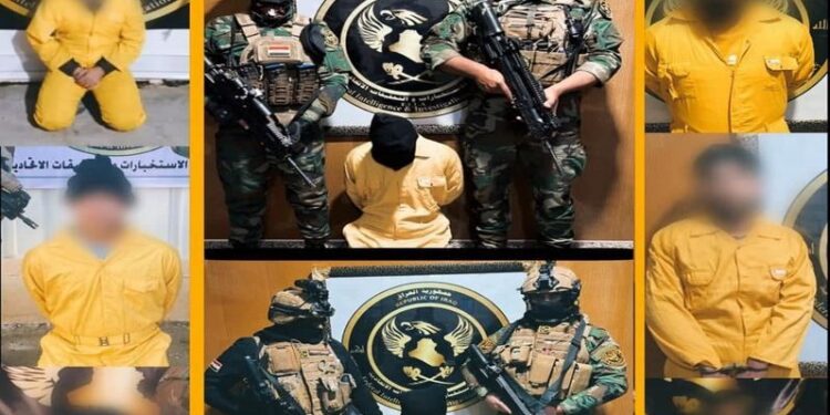 كركوك .. القبض على (8 إرهابيين) عملوا بديوان الجند والمفارز الأمنية لداعش