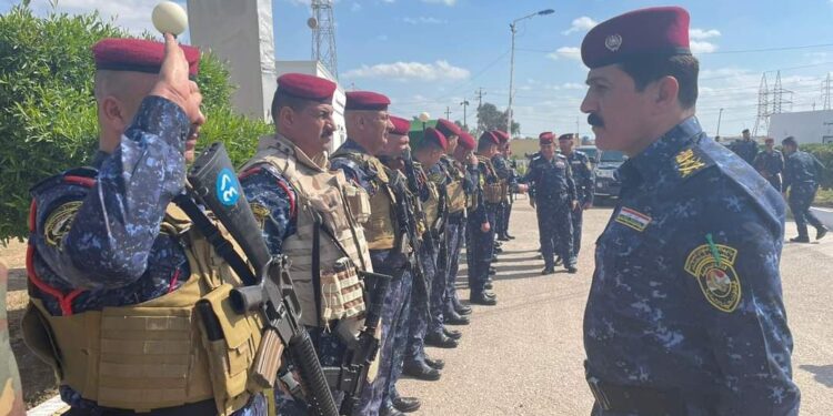 قائد قوات الشرطة الاتحادية يصل إلى سامراء