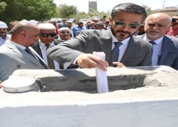 وضع حجر الأساس لمشروع مبنى كلية اقتصاديات الأعمال في جامعة النهرين