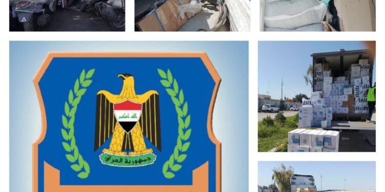 ضبط (10 شاحنات) مخالفة في كمرك المنطقة الوسطى