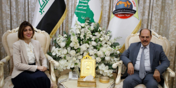 وزيرة الهجرة والمهجرين تـقوم بزيارة نقابة الصحفيين و “تشيــد بدورها وأدائها المتميز”