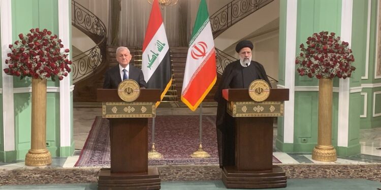 رئيس الجمهورية طالب إيران بحصة عراق المائية ودعى للتعاون في مكافحة المخدرات