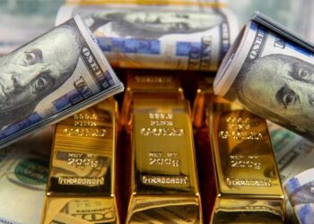 تراجع اسعار الذهب مع تراجع مؤشر الدولار