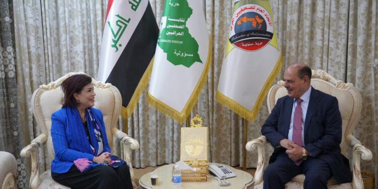 السهيل تزور نقابة الصحفيين العراقيين