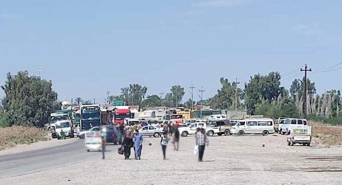 لواء “أئمة البقيع” يقطع طريقاً حيوياً في ديالى .. “لعدم تضمينه في الموازنة”