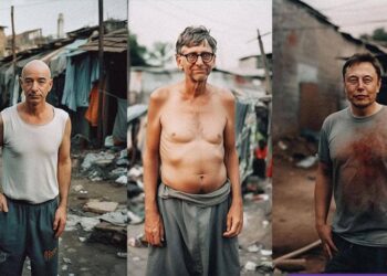 فنان يستخدم الذكاء الاصطناعي لتصـــور “أثرياء العالم لو كانوا فقراء”