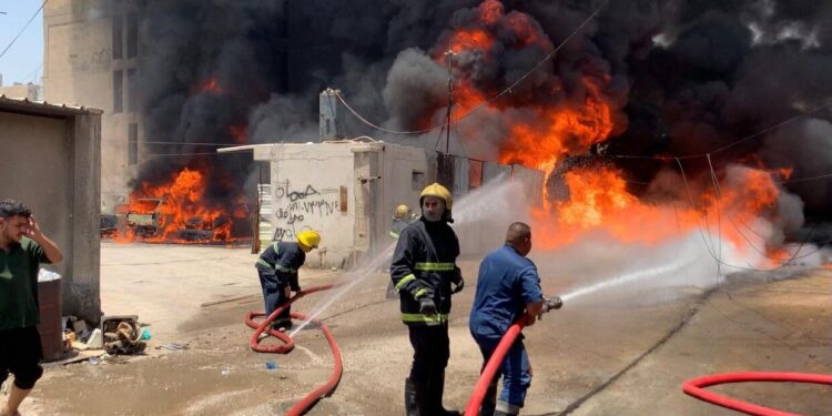 اندلاع حريق كبير في منطقة الرحمانية